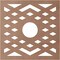 Ekena Millwork Chevron Wood Fretwork Pierced Ceiling Medallion, Wood (Paint Grade), 16"OD x 4 1/8"ID x 3/8"T CMWP16X16X0375CHMF - alternate 3